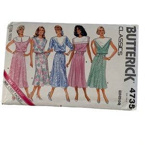 Vintage Butterick Classics dress pattern Size 20 - 22 - 24 uncut